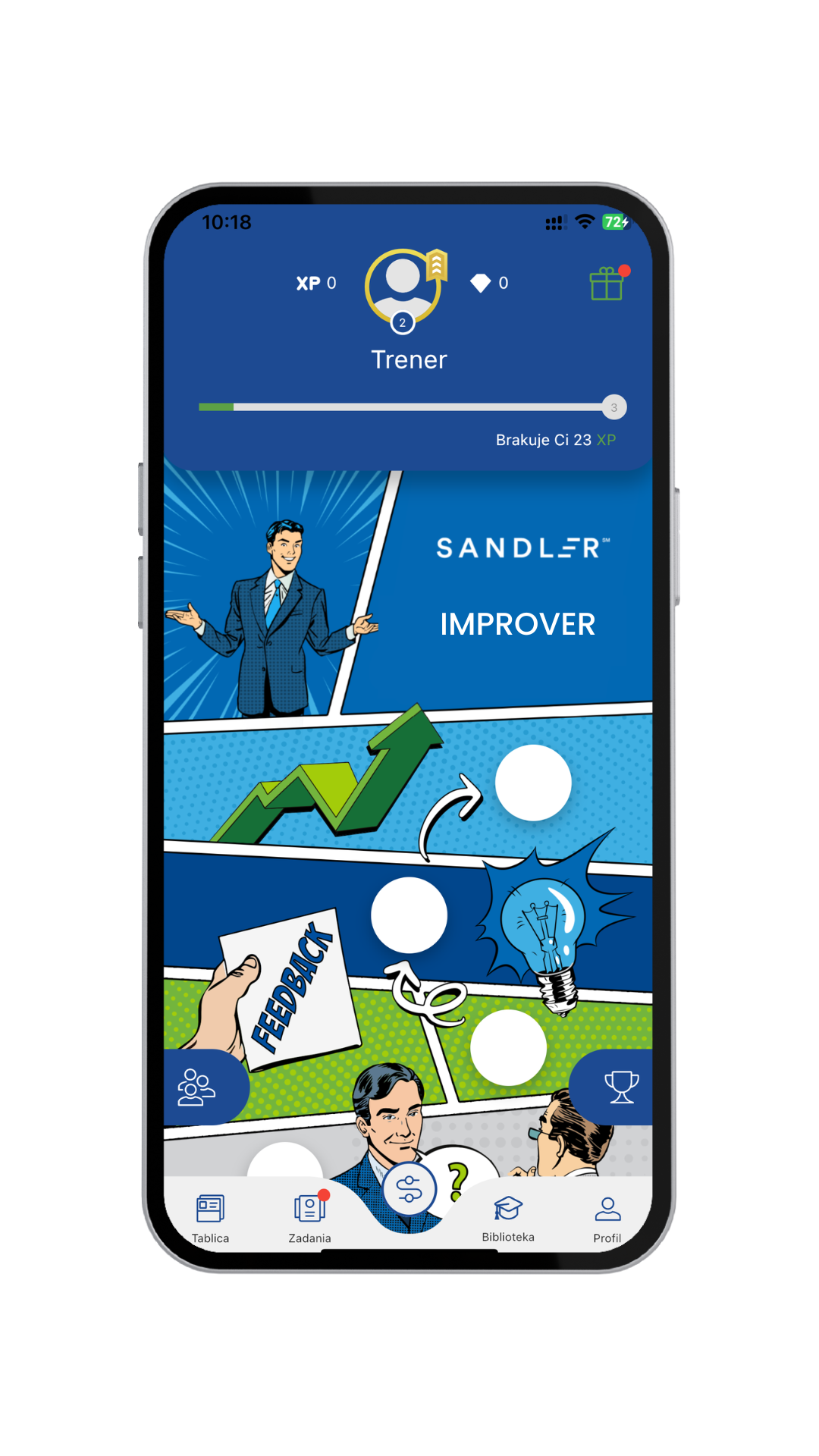 Aplikacja Improver szkolenie sprzedażowe b2b